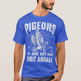 T-shirt Les Pigeons Drôle Sont Mon Esprit Animal Don Pour 