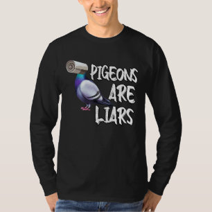 T-shirt Les pigeons sont des menteurs Les faux oiseaux ne