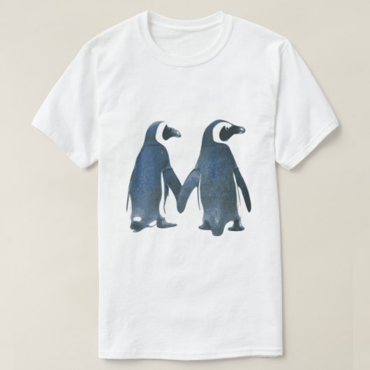 T-shirt Les pingouins amoureux (Design devant)