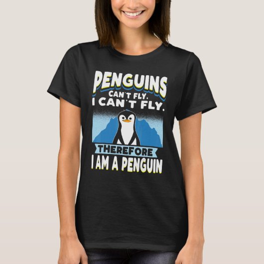 T-shirt Les pingouins ne peuvent pas voler les pingouins G (Devant)
