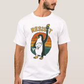 T-shirt Les pingouins résistent à la chemise, les pingouin (Devant)
