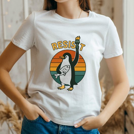 T-shirt Les pingouins résistent à la chemise, les pingouin