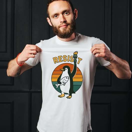 T-shirt Les pingouins résistent à la chemise, les pingouin