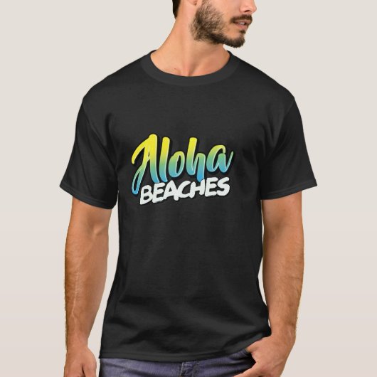 T-shirt Les plages d'Aloha (Devant)