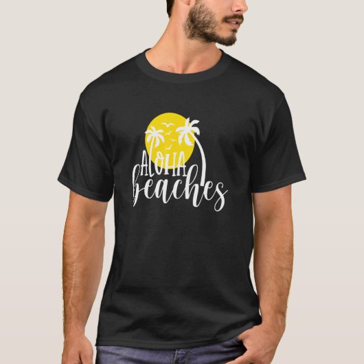 T-shirt Les plages d'Aloha (Devant)