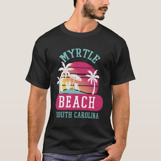 T-shirt Les Plages De Myrtle Beach S Sc (Devant)