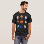 T-shirt Les planètes de notre système solaire (Devant entier)