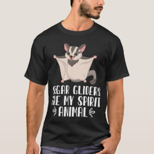 T-shirt Les planeurs de sucre sont mon esprit Animal