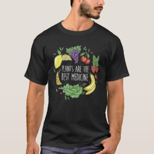 T-shirt Les plantes sont le meilleur médicament végétarie