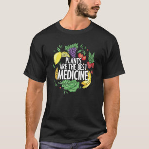 T-shirt Les plantes Sont Les Meilleurs Médicaments Tout Pl