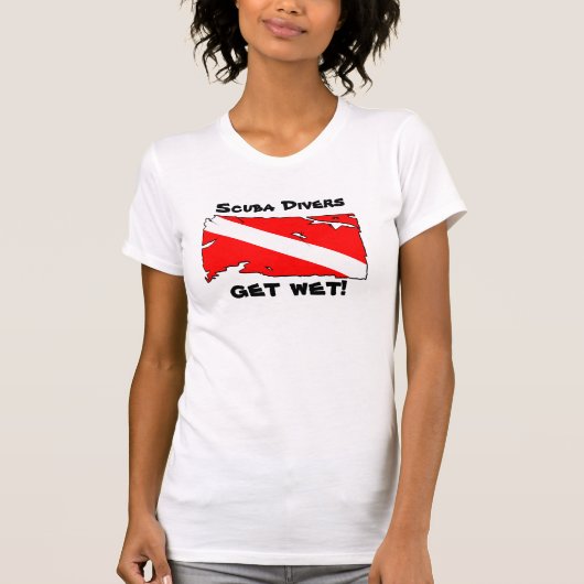 T-shirt Les plongeurs autonomes deviennent humides (Devant)