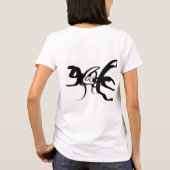 T-shirt Les Plongeurs : Noir et Blanc Abstrait (Dos)