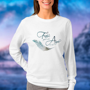 T-shirt Les Plumes Apparaissent Lorsque Les Anges Sont Prè