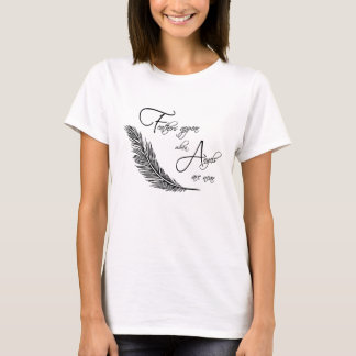 T-shirt Les Plumes Apparaissent Quand Les Anges Sont Près