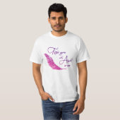 T-shirt Les Plumes Apparaissent Quand Les Anges Sont Près  (Devant entier)