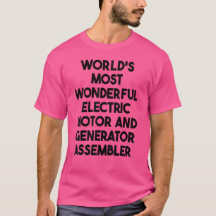 T-shirt Les Plus Merveilleux Moteur Électrique Et Générate