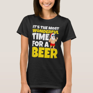 T-shirt Les Plus Merveilleux Noël De Bière En Juillet Père