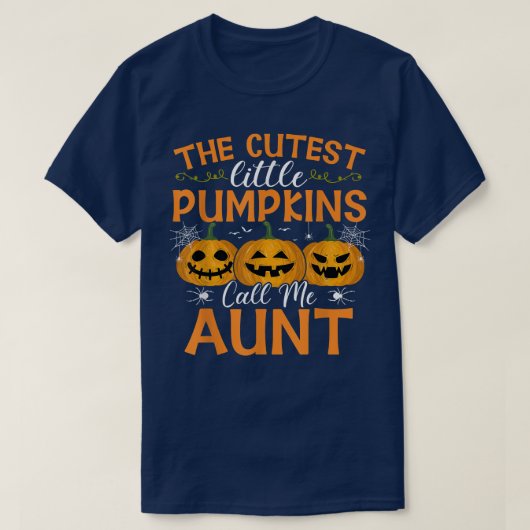 T-shirt Les plus mignons petits potirons m'appellent tante (Design devant)
