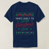 T-shirt Les Plus Probables De Diffuser Noël Cheer Vilain N (Design devant)