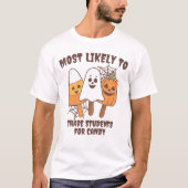 T-shirt Les Plus Probables De Rapprocher Halloween Enseign (Devant)