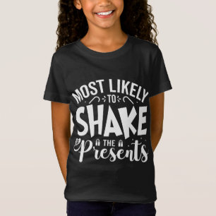 T-Shirt Les plus susceptibles à drôle Humour de Noël PJs F