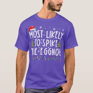T-shirt Les Plus Susceptibles D'Araigner La Famille Eggnog