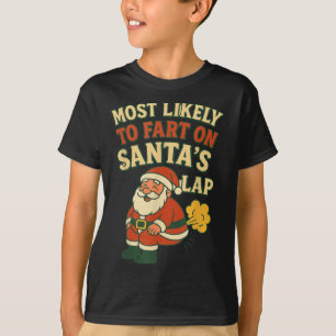T-shirt Les Plus Susceptibles De Commencer Sur Père Noël L