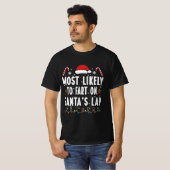 T-shirt Les Plus Susceptibles De Commencer Sur Père Noël L (Devant entier)
