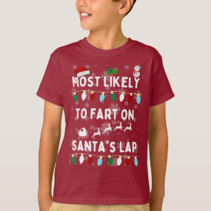 T-shirt Les plus susceptibles de commencer sur Père Noël s