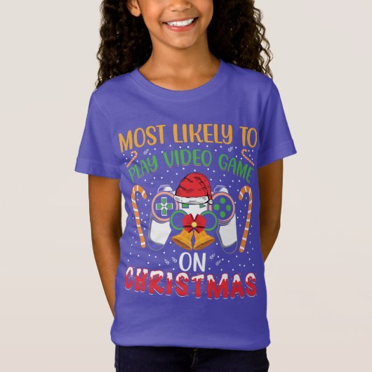 T-Shirt Les plus susceptibles de jouer à un jeu vidéo sur (Devant)