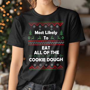 T-shirt Les plus susceptibles de manger Cookie Dough vache
