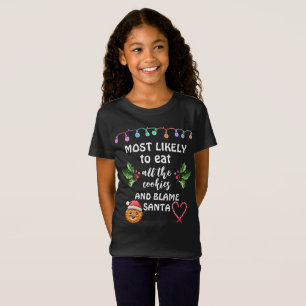 T-Shirt Les plus susceptibles de manger tous les cookies e