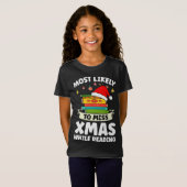 T-Shirt Les Plus Susceptibles De Manquer Xmas En Lisant Le (Devant entier)
