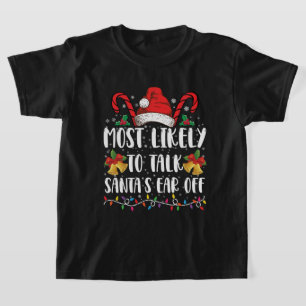 T-shirt Les Plus Susceptibles De Parler De Père Noël Des F
