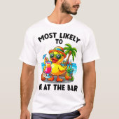 T-shirt Les plus susceptibles d'être au Bar Funny Cruise S (Devant)