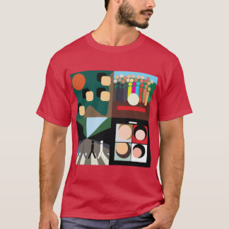 T-shirt les pochettes d'album minimales sont drôles