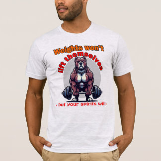 T-shirt Les poids ne se soulèveront pas
