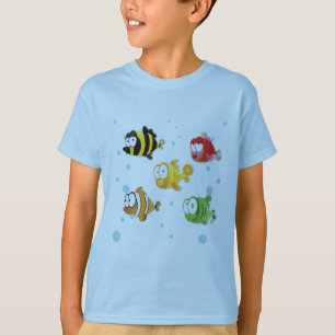 T-shirt Les Poissons Nagent dans la Mer