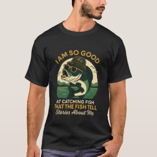 T-shirt Les poissons racontent des histoires sur moi drôle