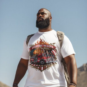 T-shirt Les pompiers américains en action