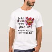 T-shirt Les pompiers s'unissent en esprit (Devant)