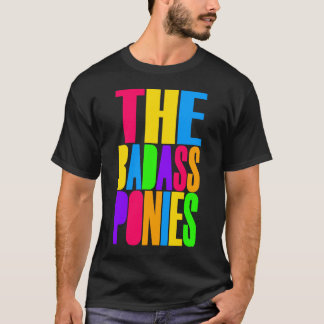 T-shirt Les poneys de Badass (couleurs, foncées)