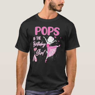 T-shirt Les Pops De L'Anniversaire Fille Ballerina Ballet