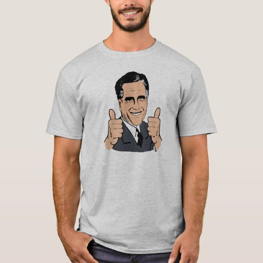 T-SHIRT LES POUCES LÈVENT MITT ROMNEY .PNG (Devant)