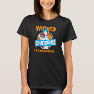 T-shirt Les Poulets Malins Possèdent Des Oeufs Dévastés La