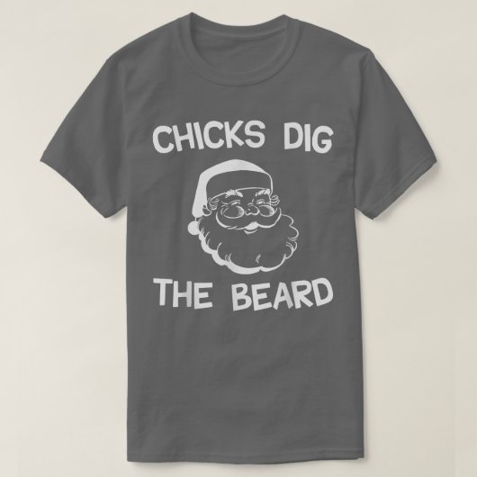 T-shirt Les Poussins Creusent La Barbe, Santas Grosse Barb (Design devant)