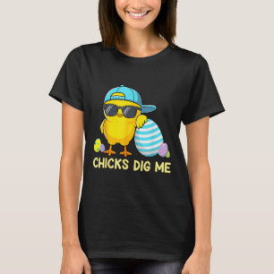 T-shirt Les poussins de Pâques me trouvent mignon chasse a