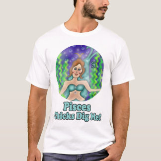 T-shirt Les poussins de Poissons me creusent chemise