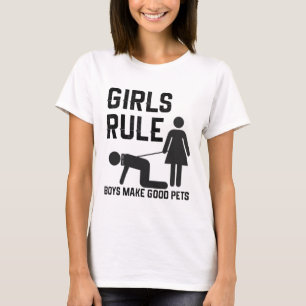 T-shirt les poussins gouvernent les garçons font de bons 