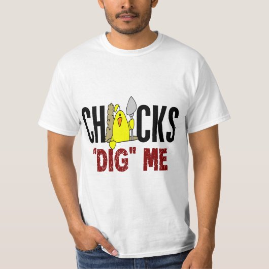 T-shirt Les poussins me creusent (Devant)